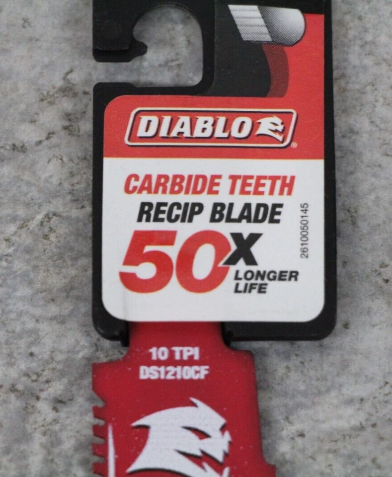 670c6ed6f466d4b399198793ffc77066708897134111807f505d1f4a93b8ec93 KLYNE - Diablo Ds1210Cf 12" Carbide Teeth Metal Recip Blade 10 Tpi (1/16"-5/16")
