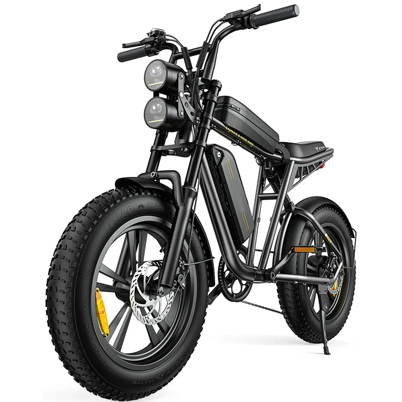 674bc4288a6423f72b7cffab0d1745bba05b4ce63bb3a1729afcccb48c9ecb93 1000W Electric Bike for Adults, Retro-Style, 28mph, 94 Miles Range, 20¡ä¡äx4.0¡ä¡ä Fat Tires, Full Suspension, UL Certified