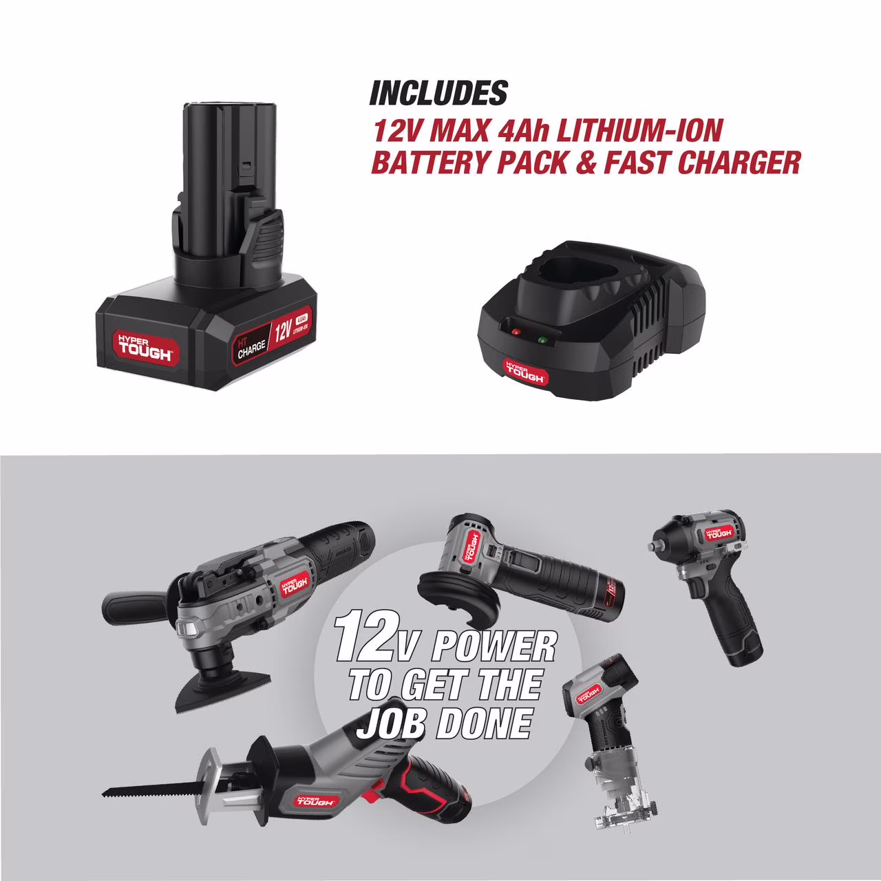 67f8170c002259c4e93380de04e57e95c1be3273d3b386364548ec16b2bd0d53 Hyper Tough 12V Max Cordless Brushless Impact Wrench with 4.0Ah Lithium-Ion Battery and Charger, 225 ft-lbs Torque