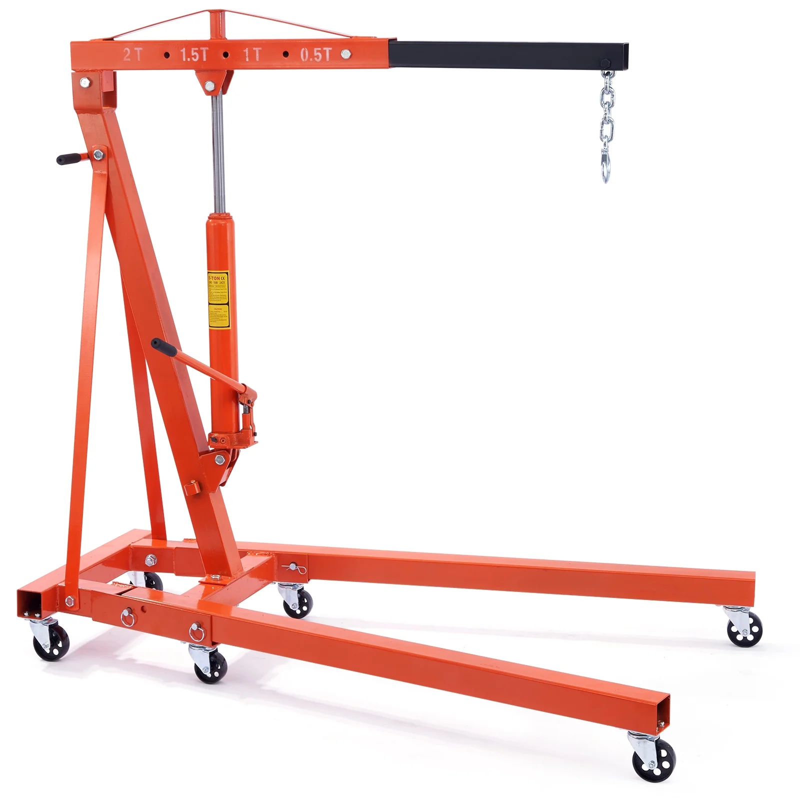 6aaf23a79b2877b8441a58758bac32154664a48ecfc28cc001f45d58568bc5b9 BENTISM 2T Folding Engine Crane Engine Hoist with Level 4400 lbs/2 ton Heavy-Duty Cherry Picker Shop Crane Oldable Engine Crane(Default Title/ONESIZE)