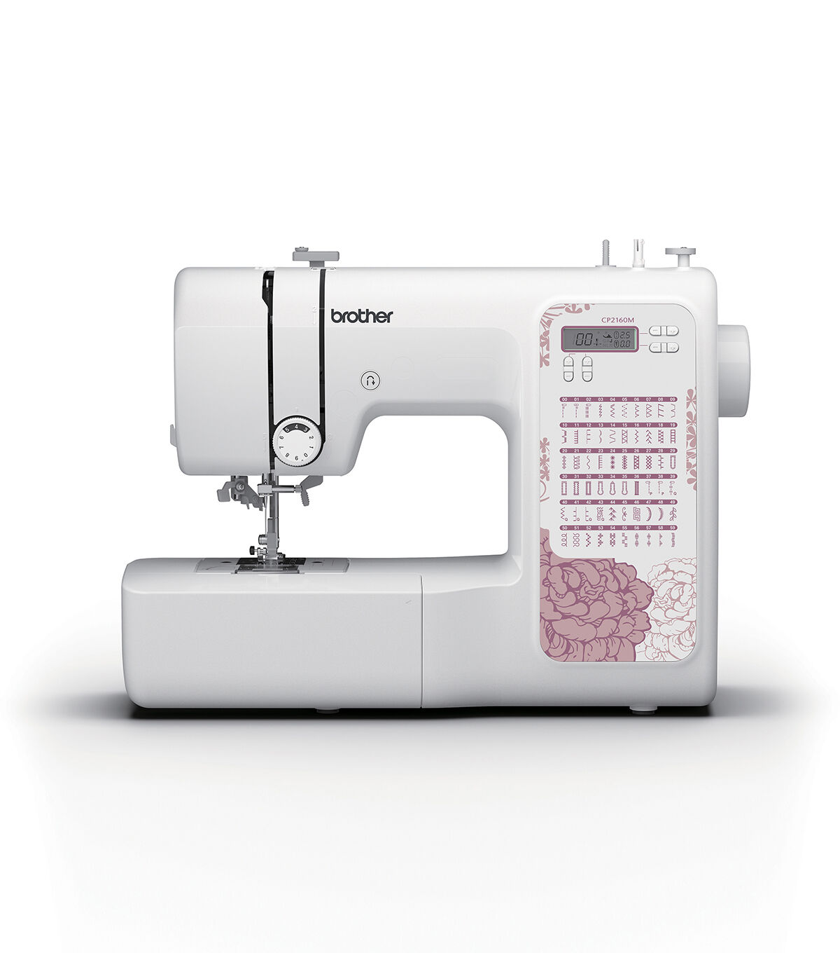 6ad16fe4bcbad11c81f0cc19e17b2aad6397096ec92c9c856801d7c3db58fe11 Brother CP2160M Light Mauve Floral Computerized Sewing Machine(1)