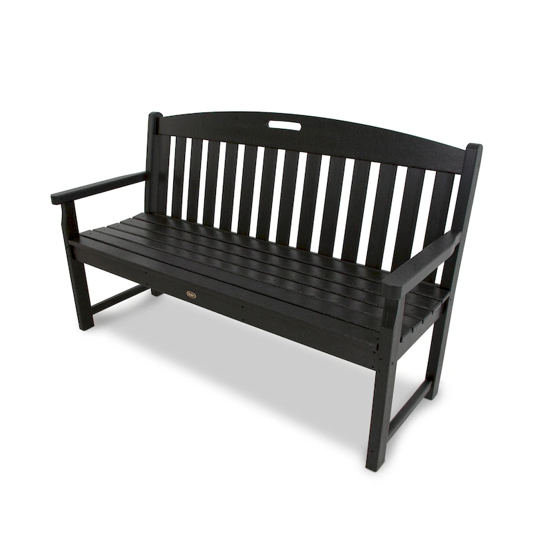 6bfd269d494b46600c362bae9cdd02c6445441303ad363ca303fec3734341139 POLYWOOD Trex Outdoor Furniture Yacht Club 60-inch Bench(Charcoal Black)