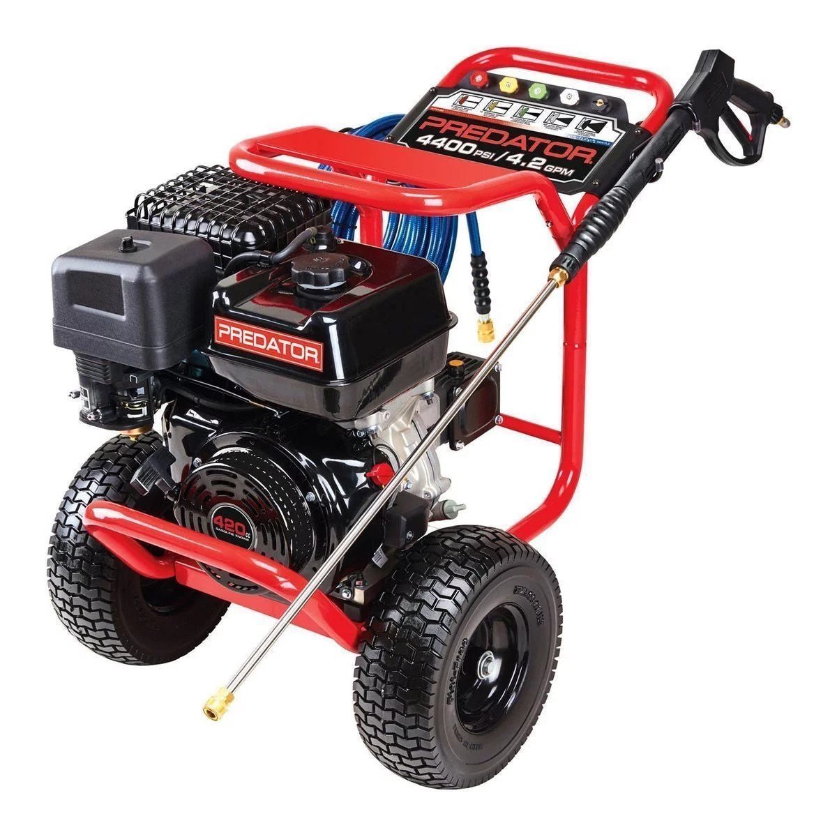 6cdb24c6a29d2436a096a26c0262baae4802f2ee075d6ef6604ad9fd595c056c 4400 PSI, 4.2 GPM, 13 HP (420cc) Commercial Duty Pressure Washer EPA