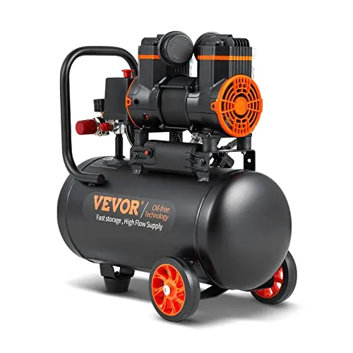 6ea6708928d42066d17ecbcfef31749a2c714e79a392cb56d9d818acd56b3f04 VEVOR 6.3 Gallon Air Compressor, 70 dB Ultra Quiet Compressor for Auto Repair