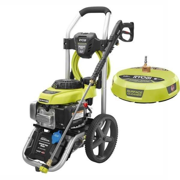 6ee5ea1d97bc90c67ea01103bd3c4d0128974cf83e8dc6a1a0e61aa09e238153 3000 PSI 2.3-GPM GAS Pressure Washer and 15 in. Surface Cleaner RY803001-SC