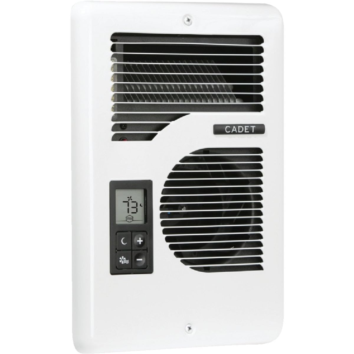 6f0d5e5e928ac68305f80bf175eca938873684fd6f75a2083fa92bb9937af159 Cadet Energy Plus Wall Heater, Digital Thermostat, 240/208/120V, White