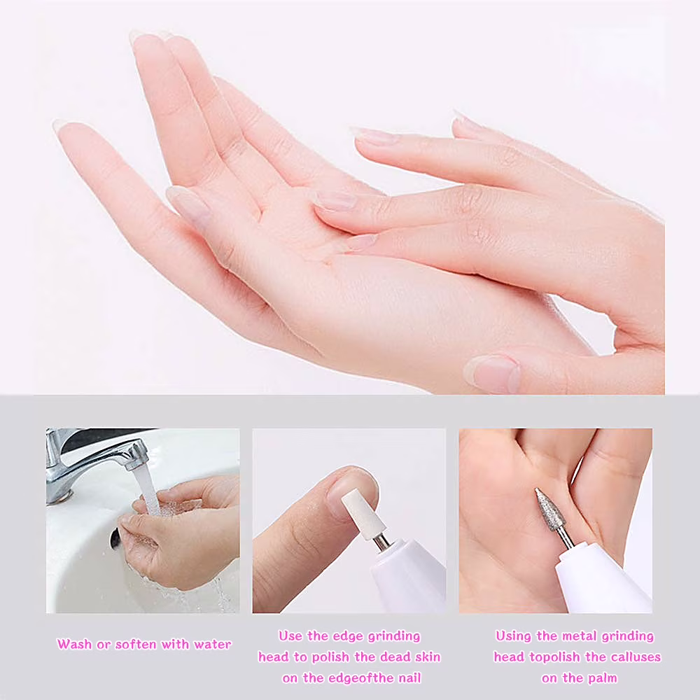 6f68d2a5f6bdb64e1cc5da4b69df93b4e73ce149cfccda0f350d44d6a0387dcf SNNROO 5-in-1 Electric Manicure Set, Nail Drill File Grinder Grooming Kit,Callus Remover Nail Buffer Polisher Nail Art Pedicure Kit for Home Salon,White