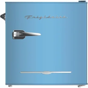 Frigidaire EFR176 Retro Compact Fridge with Chiller Mini Refrigerator with Built-in Bottle Opener for Office, Bedroom, Dorm Room or Cabin, 1.6 cu ft 16