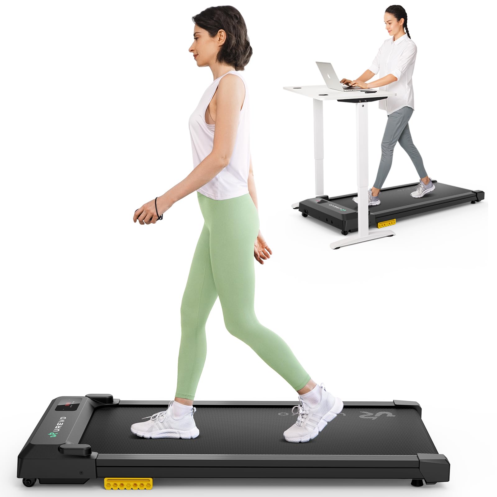 708ad55c6885946dc383d4feecd8a01a8939b88bb20ed5c817e794a8e68264f3 UREVO Smart Walking Pad, Compact Under Desk Treadmill(Black)