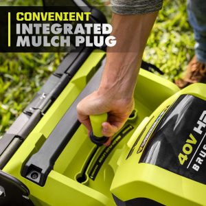 Ryobi 40V HP Brushless 21-in Self-Propelled AWD Lawn Mower ¨C Whisper Series ¨C Includes (2) 6.0Ah Batteries and Charger