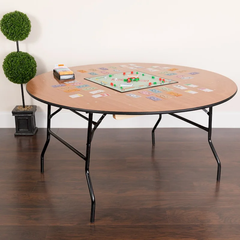745253e1ab140ef79f776367fcf62f03032c791ac5c8e99ffae25e23c0d68bce 60-inch Round Wood Folding Banquet Table with Finished Top(NATURAL)