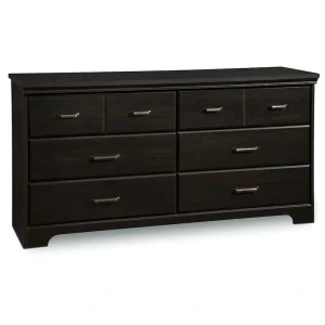 Versa Country Cottage 6-drawer Double Dresser(Ebony)