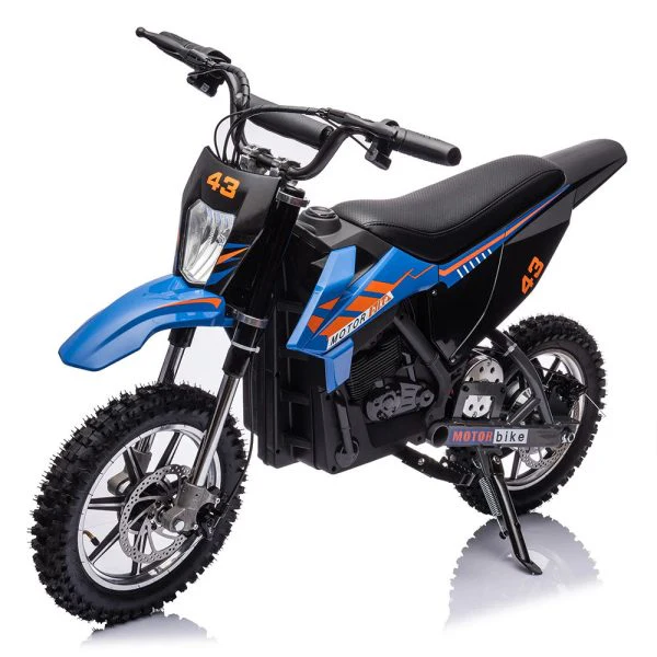 75396814aadb02d9bb6287ad38e290eef99617ad16761b20e14c4d51fabbe19d 36V Kids Electric Dirt Bike, 36V, 350W, 15.5MPH, LED, 175lbs Max ¨C Blue