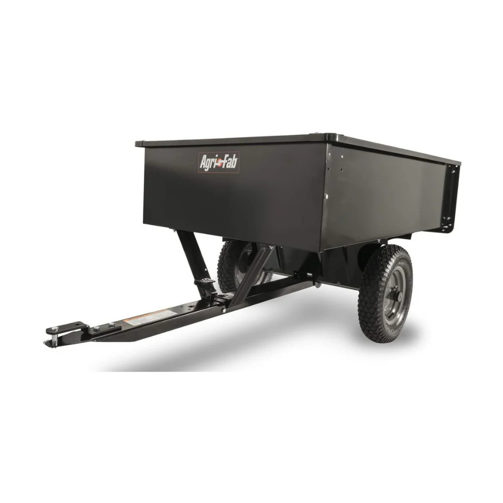 75979cafaf36d243e2f70b202267c586db2e7d474f87aac334687dcca81cba43 Utility Tow Behind Steel Dump Cart, 750 Pound Capacity