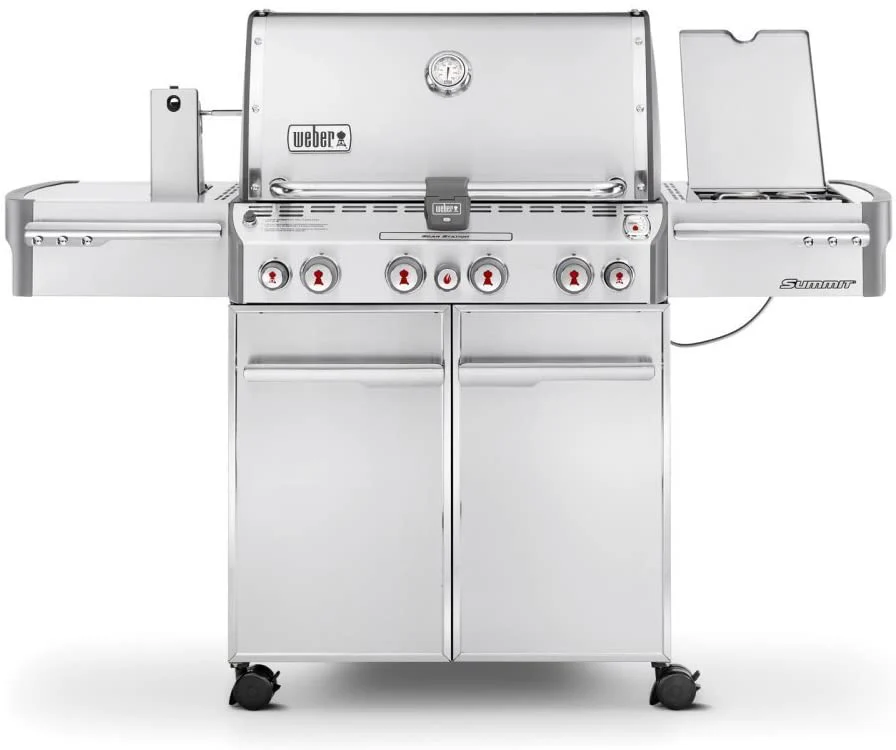 76051207c495147ed951a406c073a7df513da2e2a4a81d0cd8b6f1ded2b10a30 Weber 7170001 Summit S-470 4-Burner Liquid Propane Grill, Stainless Steel 580-Square Inch