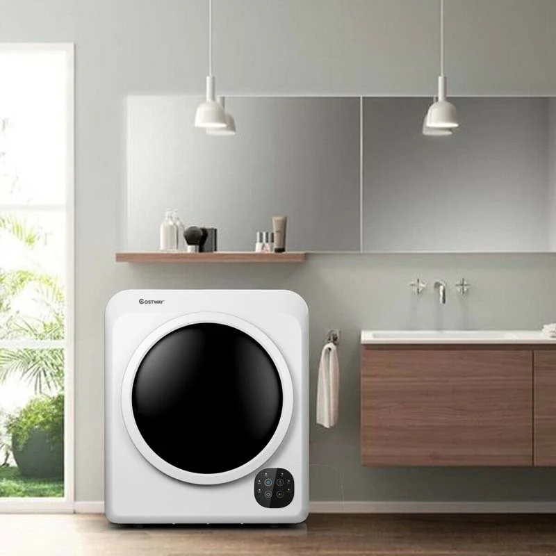 76c2c4b700de39c3aaa17d8c4fb048f794b2eb637108c42c90cfd6841c357810 13.2 lbs Portable Dryer for Apartments, 1700W Front Load Tumble Dryer, Compact Clothes Dryer Machine