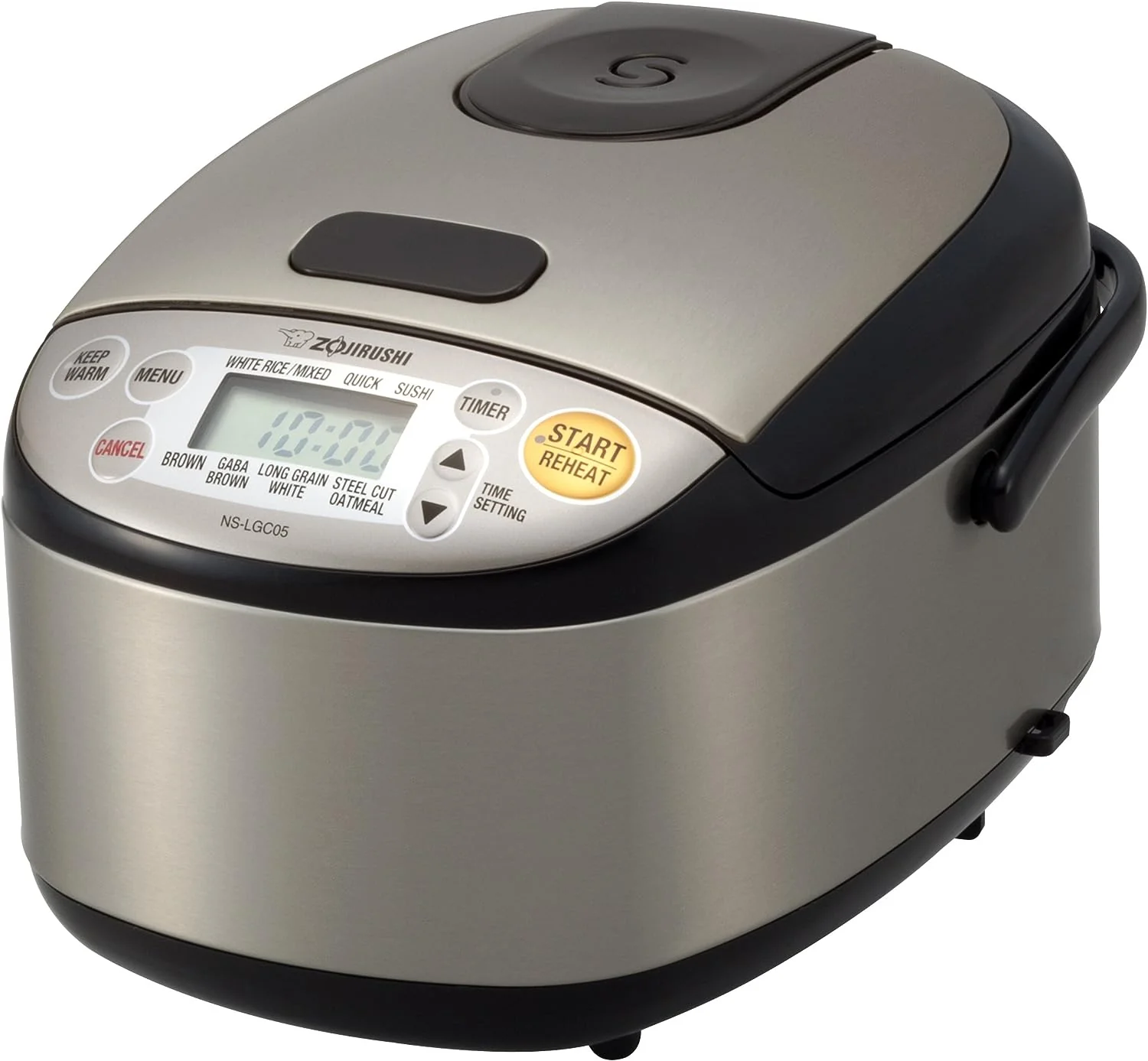 79056252f78d2415fd78a8381a4f41327984b360f43d183cce9cbca15fec9654 Zojirushi Rice Cooker Warmer, 3-Cups, Stainless Black