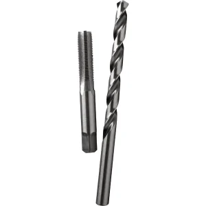 KNACK - Drill & Tool 7 Mm X 1.0 Metric Tap & 15/64 In. Brite Drill Bit Combo Pack