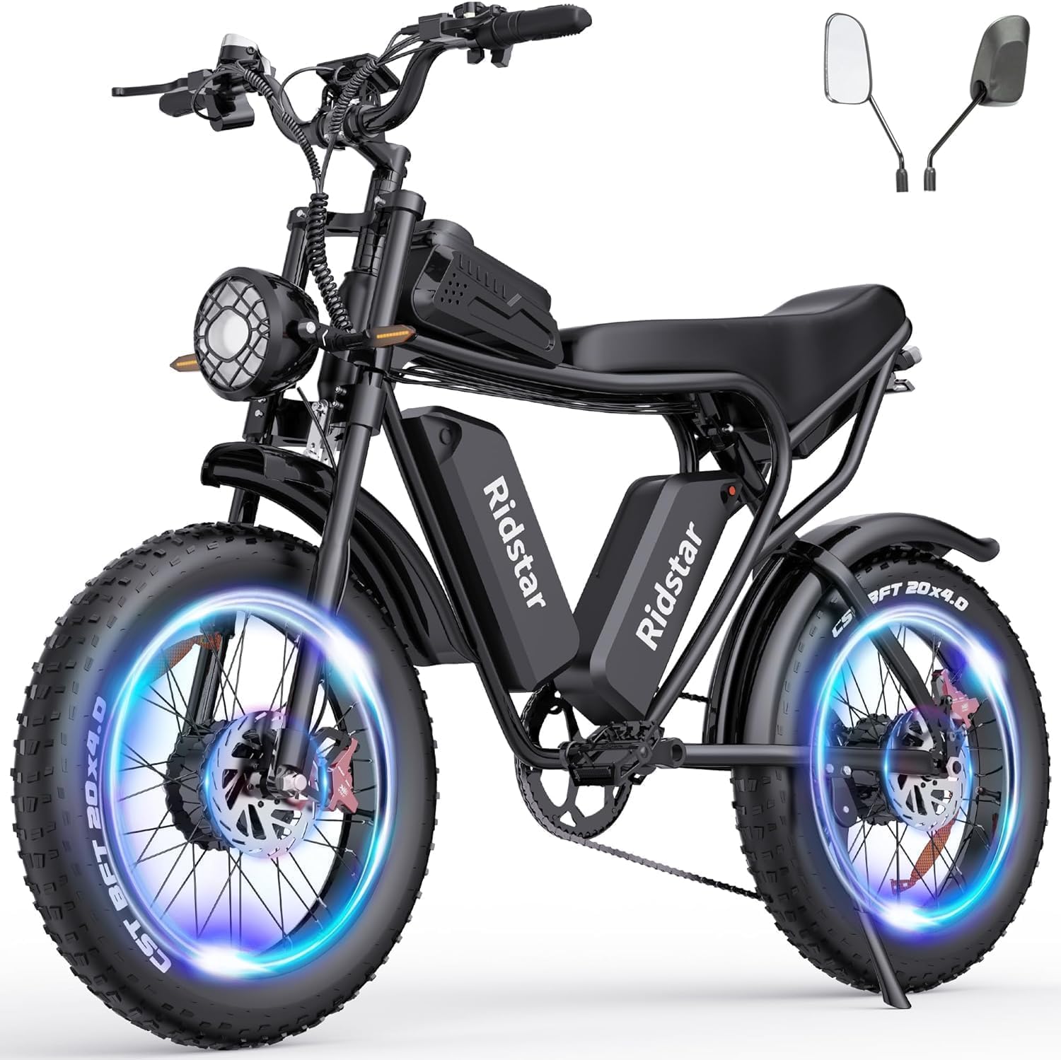 799111a9e166e9453398ab2a15913dd144bb0c7a53f43525c4fe8540dec1f5bf Electric Bike Q20, 2000W, 52V, 30-180 Miles All-Terrain Fat Tire E-Bike for Adults