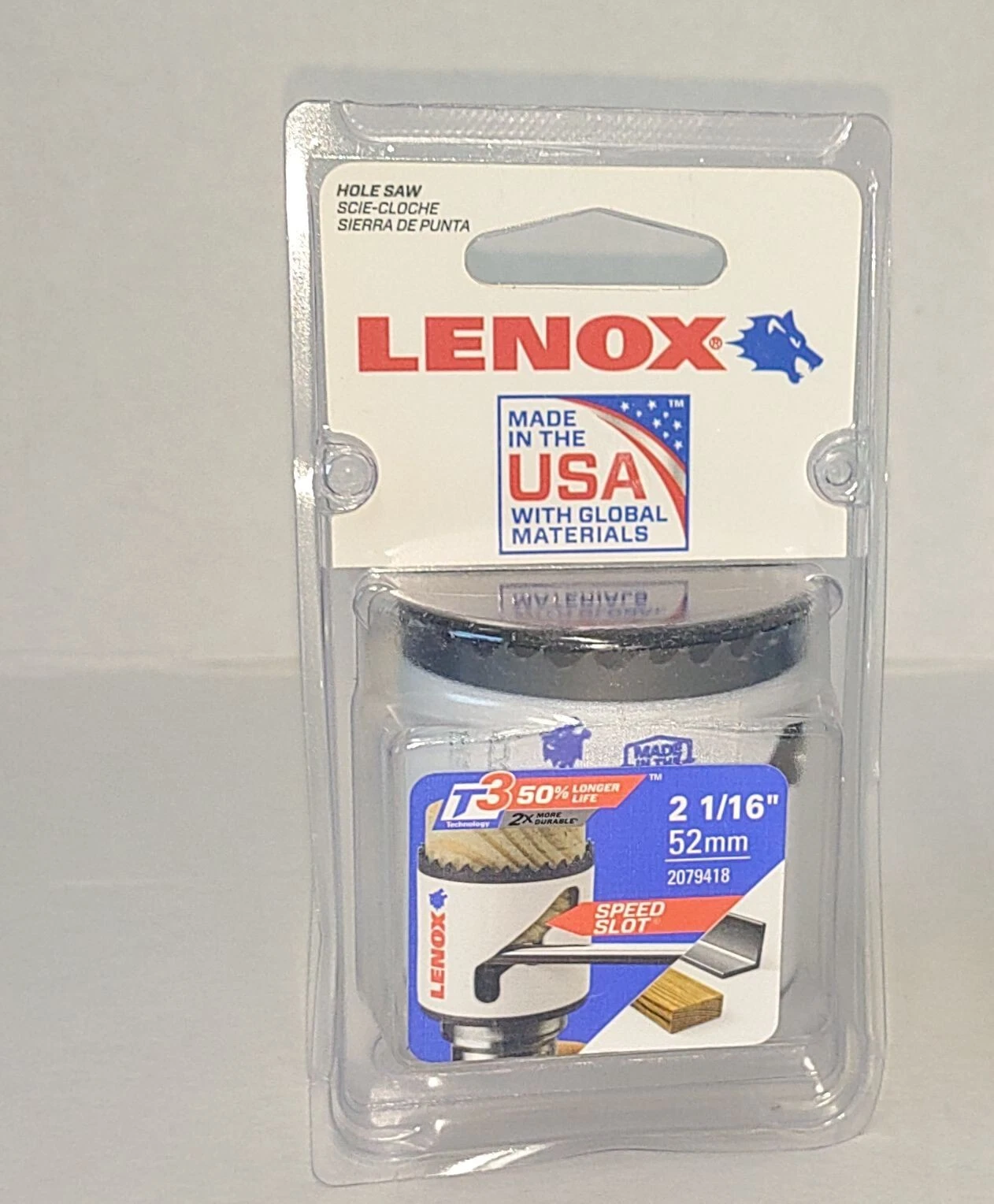 79fdfdb1d2de60d05ab773996052a7f115d4a75fb721bc36e7c053cab1c75060 KLYNE - Lenox 2-1/16 Speed Slot Bi-Metal Hole Saw 2074918 Brand New