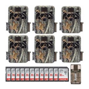 Browning Trail Cameras Dark Ops Extreme (6-Pack) w/ 16GB Cards Bundle ?C Camouflage