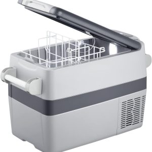 AJ30 Portable RefrigeratorPortable Freezer32 Quart(30L) Electric CoolerCar Refrigerator12/24V DC Cable  110/240V ACCar Fridge for CampingTruckRVTravelFishing3-YEAR Warranty(40L/ONESIZE)