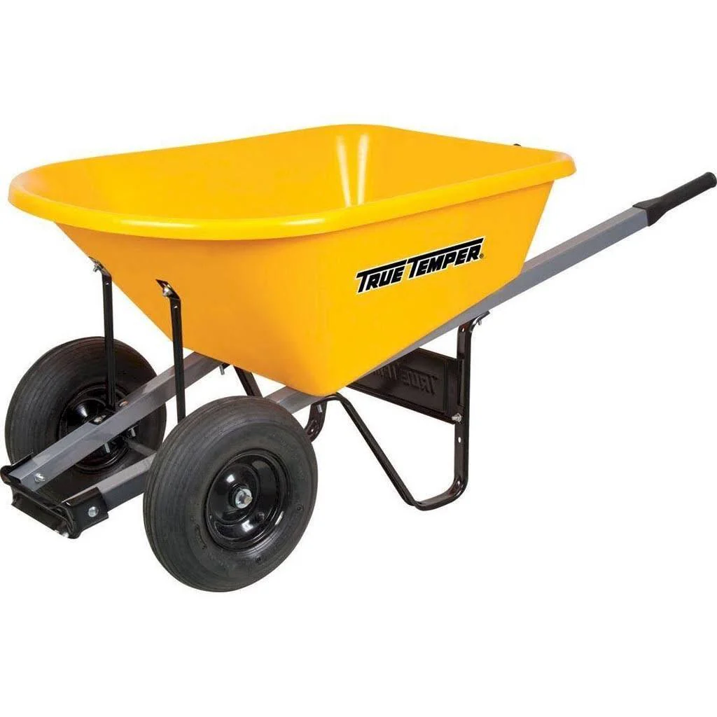7b50c52229fc4032db9254c1a76bf1a2307f1053711037e70aa996ff1001b216 6 Cu. ft. Poly Wheelbarrow with Dual Wheels RP6DWLG8