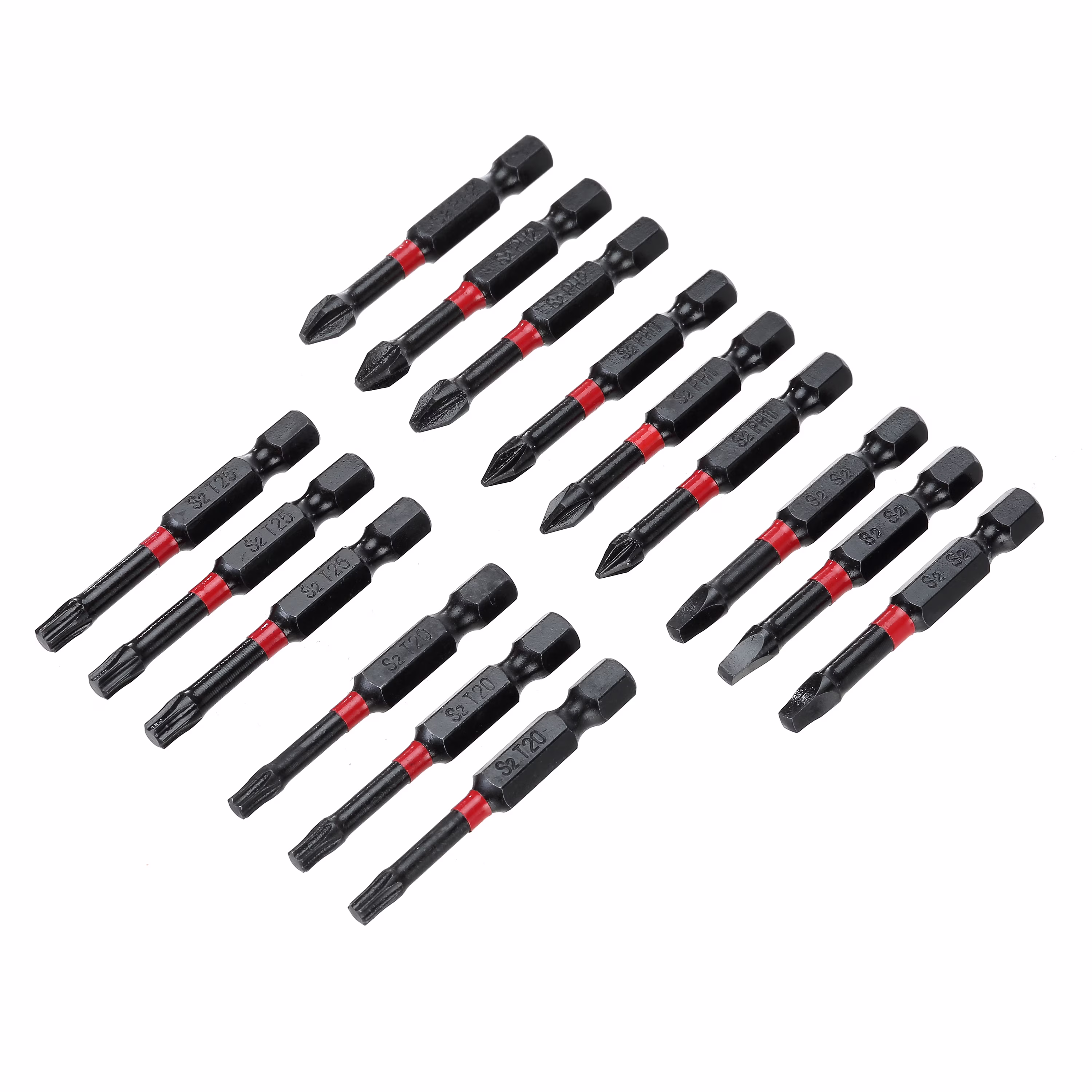 7b9e3f216c07679b8fb659b3222d25a94a2d1412e2eba753c94618c58ef9e03f Hyper Tough 15 Piece 2" Impact Rated Screwdriver Bit Set