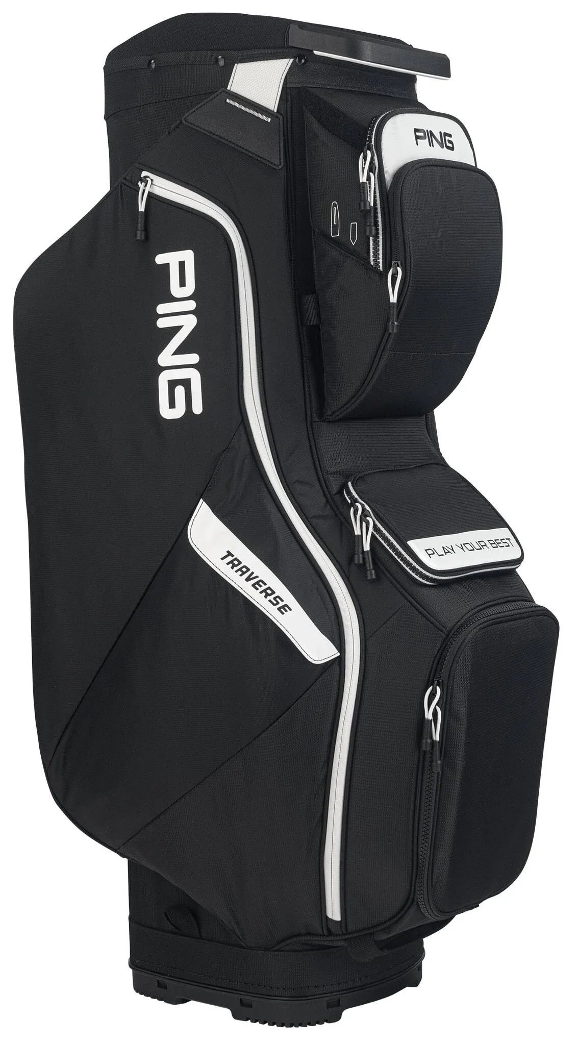 7c2999c8d57c8c395a1e955d946877420ed7ad7752cfad3a11c123f4f0ea5d34 Ping Traverse Cart Bag - Black White(Black/White)