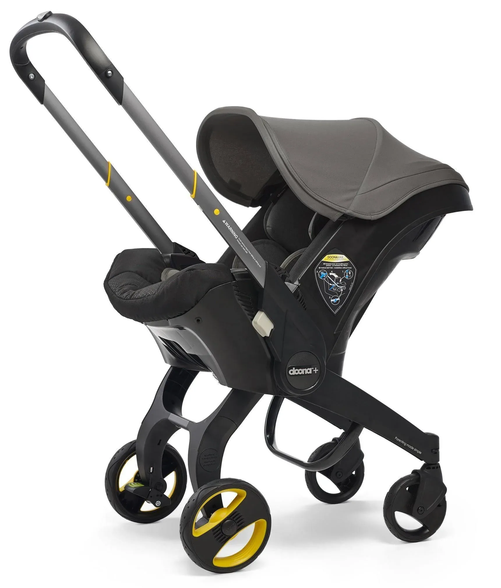 7c365ebc14cbc333ba95662969a56f8661543e1ea8ddc364935a7d0e9044601e Doona Infant Car Seat u0026 Stroller - Grey Hound