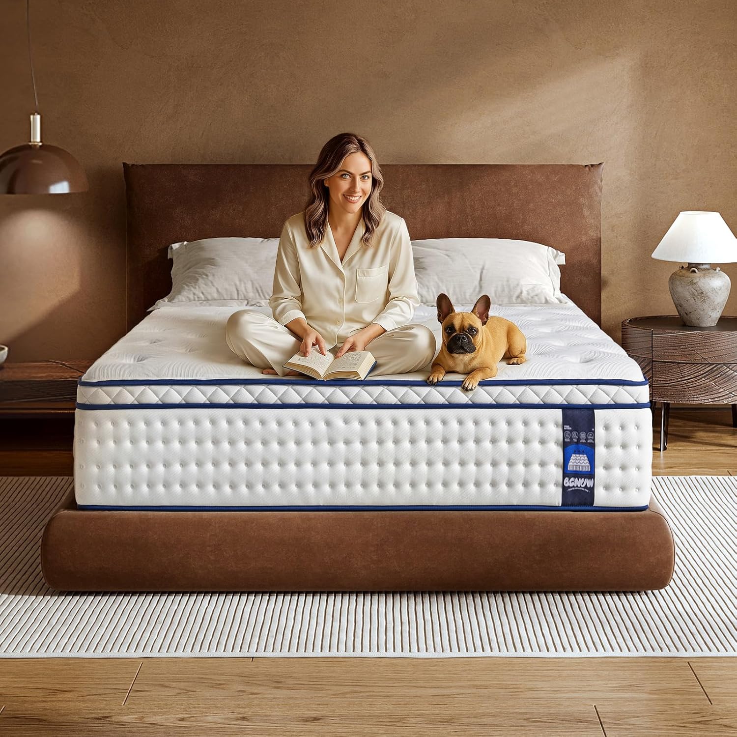 7c98e1a068372b741ee743f2d3d4d1db5ec77671b0bbad160d6c35c09e23726b King Size 14-Inch Hybrid Mattress ¨C Medium Firm Support(14Inch/King)