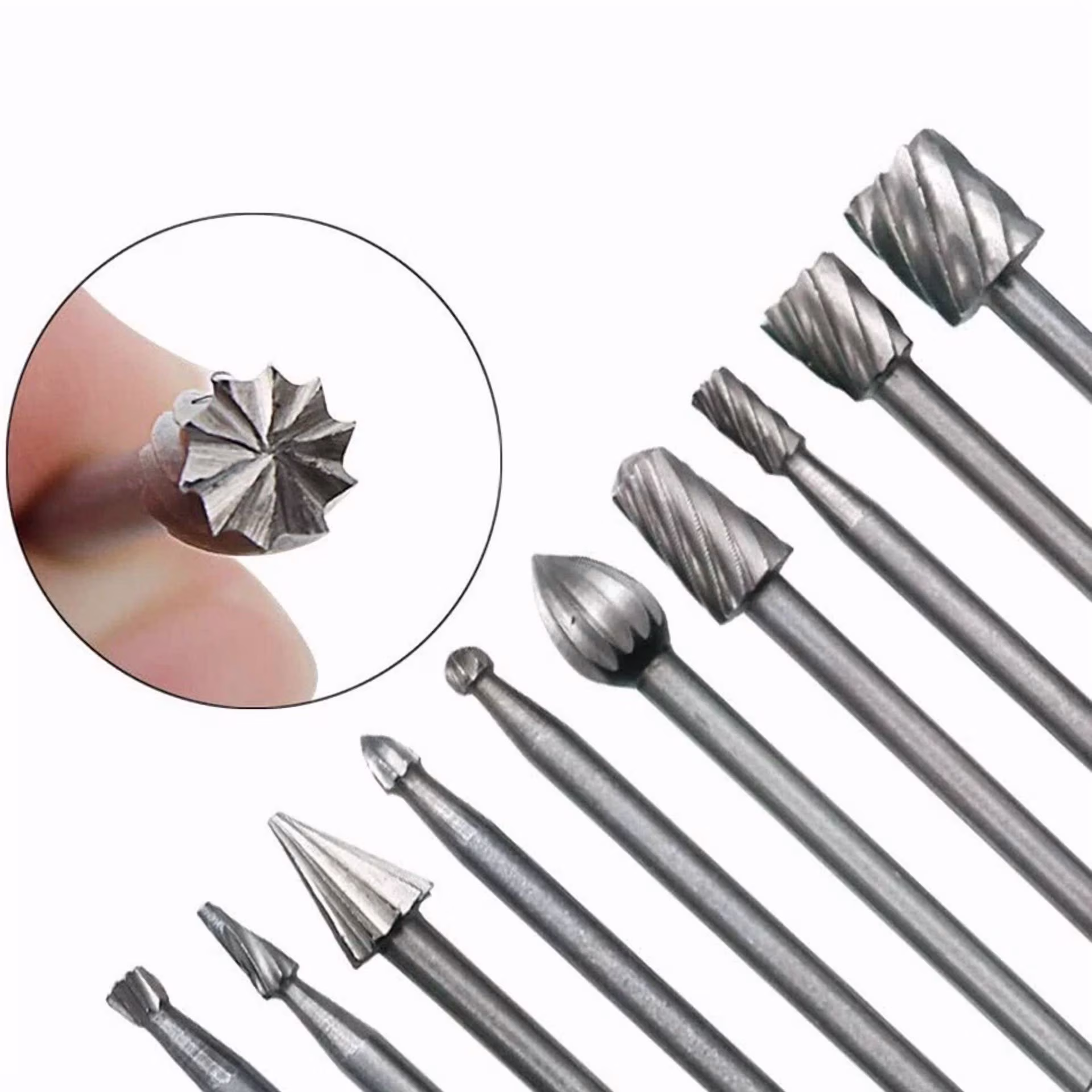7cf66f58bf0e1d3ffcab5bf6bbed92b57520336585f26f60026784c6c57a3516 20 Pcs For Dremel Diamond Burr Bits Drill Set Rotary Multi Tool Accessories Kit*