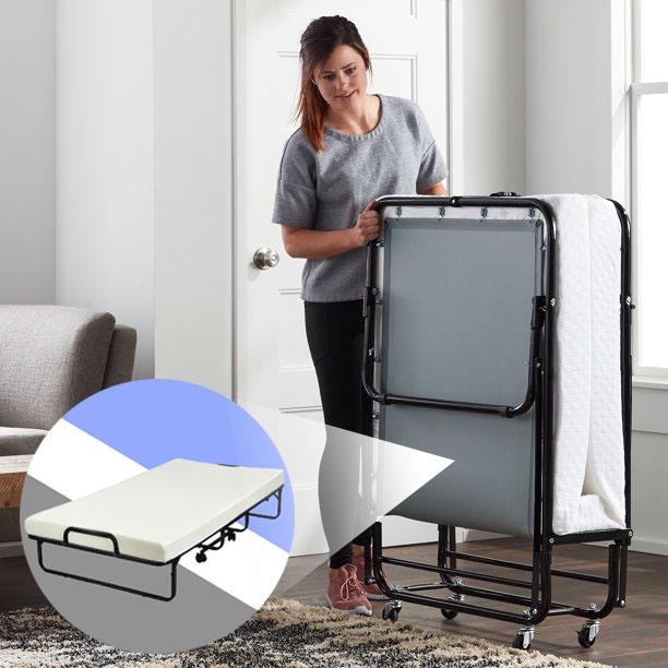 7d62eda9d435702baf7608030cc26d0ea83b10c28cfcda0840c2c1057ee938b3 2025 BEST Heavy Duty 640LBS Rollaway Folding Bed With Memory Foam Mattress