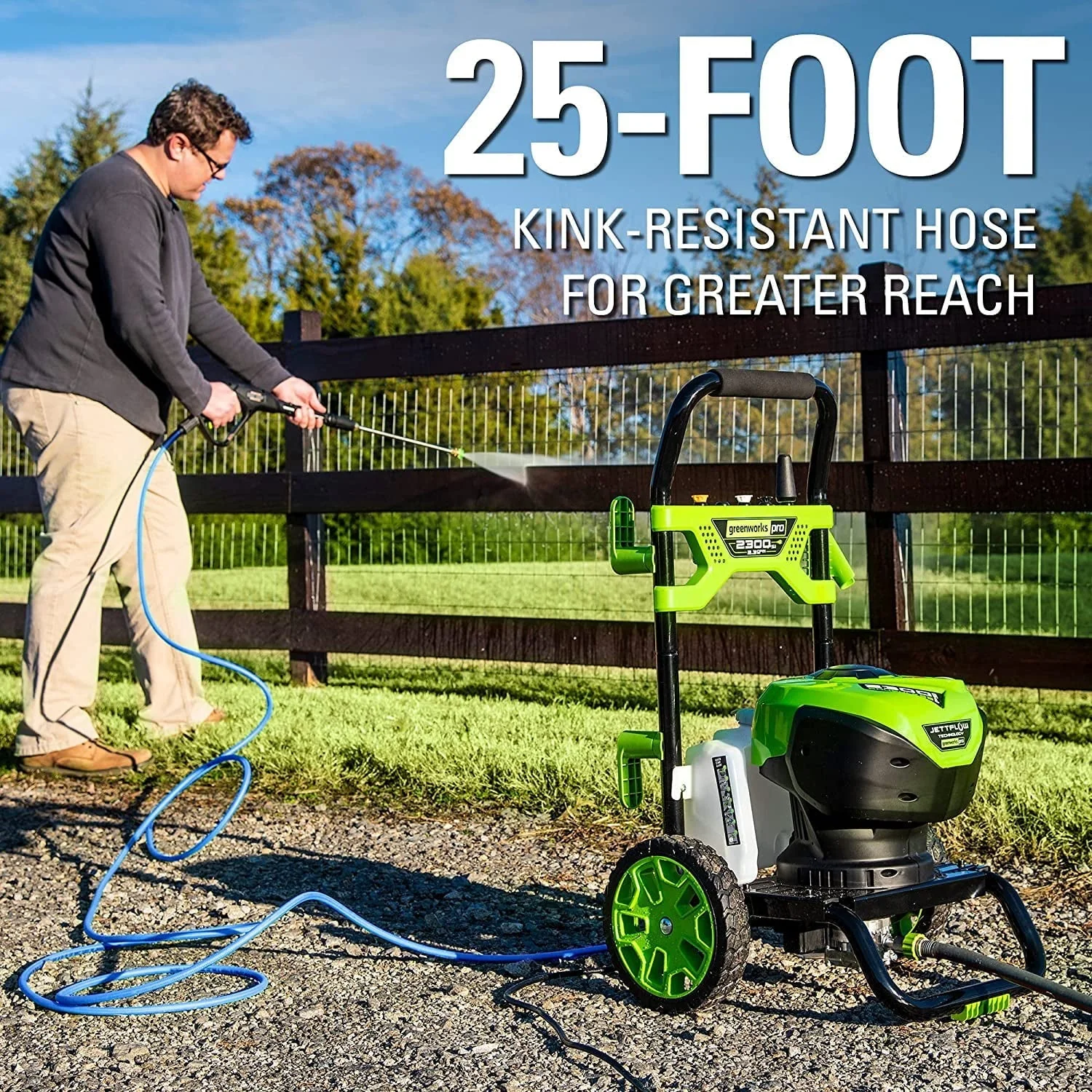 7ec00be3fae098fb716eb724ff8b03dc7b4771c49157e7d966e682d6af42effc 2025 Greenworks 2300-PSI 14 Amp 2.3-GPM Brushless Pressure Washer GPW2300 5118002VT