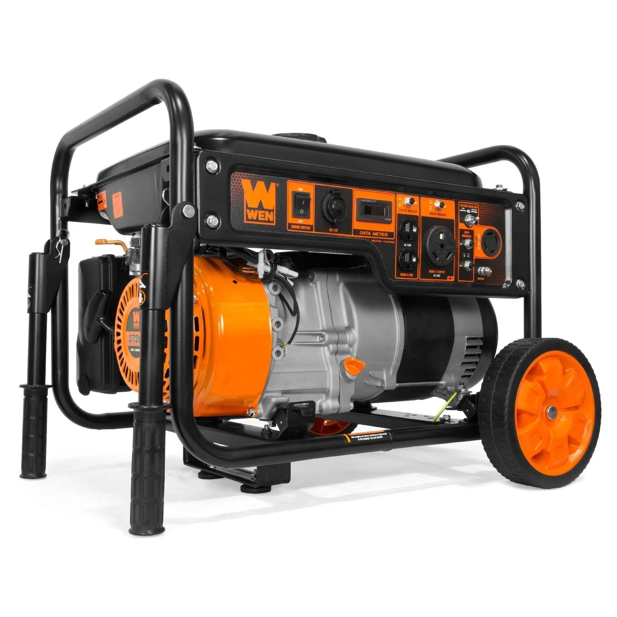 7f3fa06378076c06e572875171ea12febafa944ef52ed1e6a768a948b5245e27 6000-Watt RV-Ready Portable Generator with Wheel Kit Carb Compliant