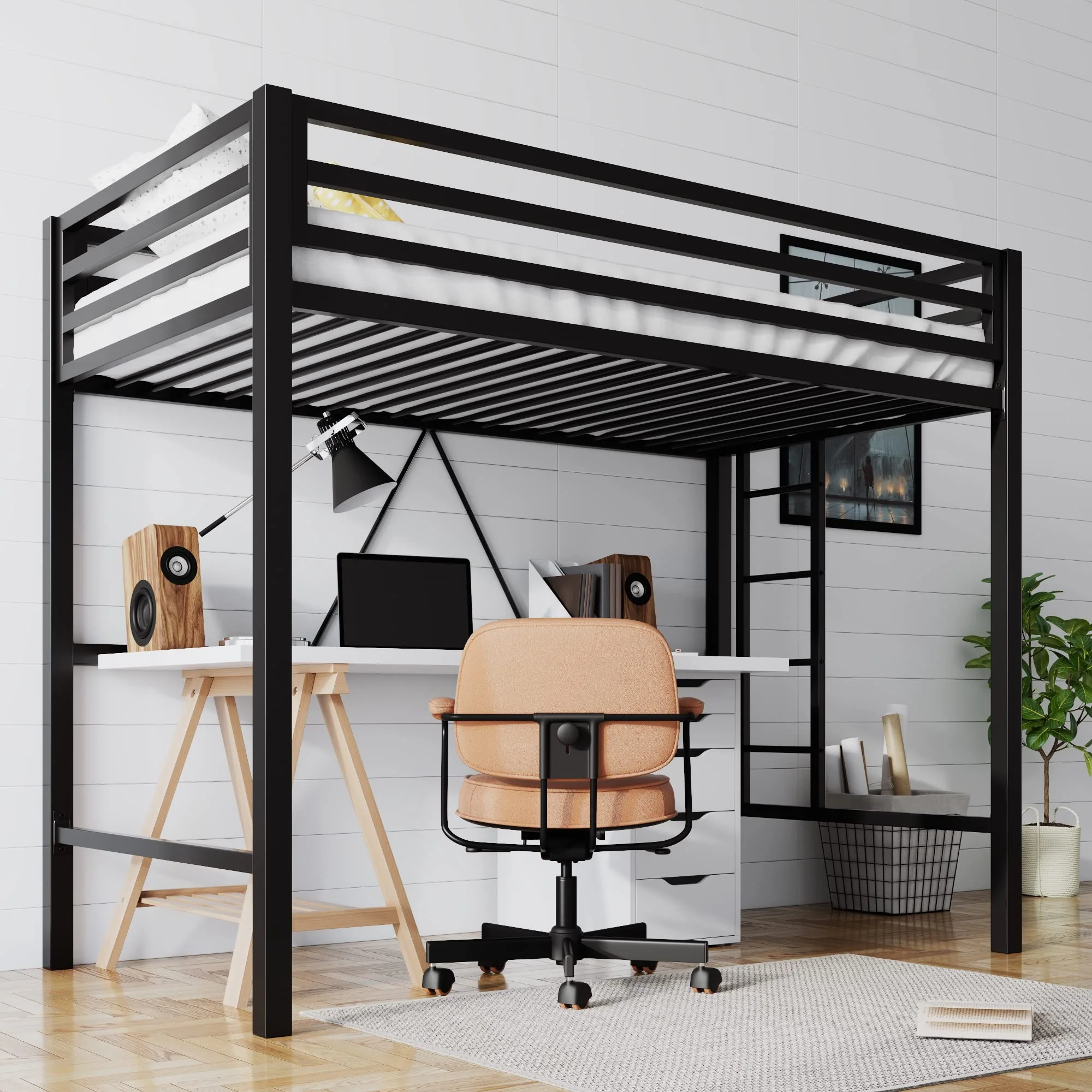 80119bd72f845801a963b0d471663b69e2fed59d102b948ba616b2642f966d87 SHA CERLIN Junior Loft Bed Twin Size Heavy Duty Twin Bed Frame(Default/ONESIZE)