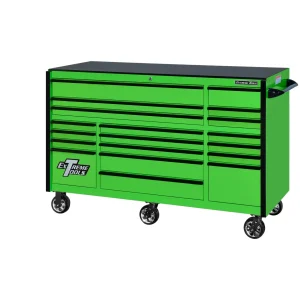 Extreme Tools RX250 Series 72-in x 30-in Roller Cabinet ¨C 19-Drawer ¨C 250 lb Drawer Slides(Red)