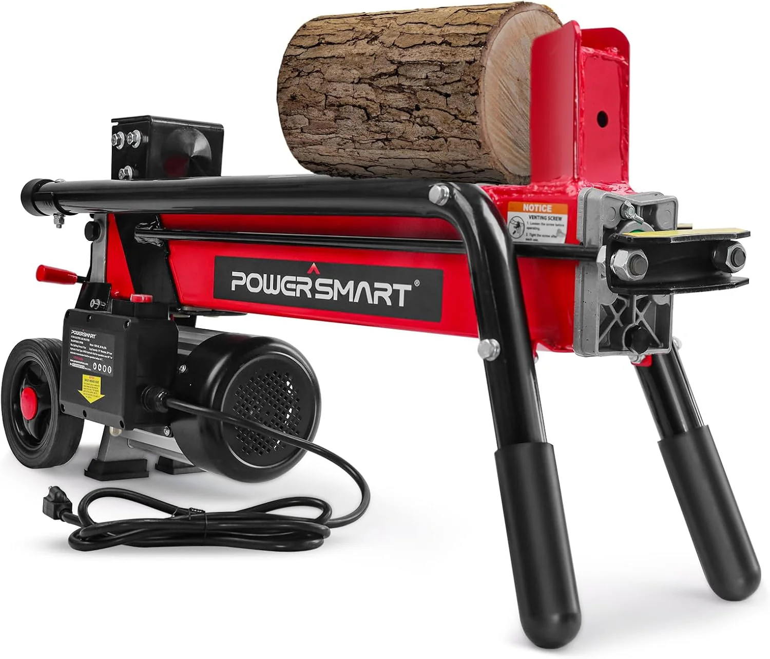 81968ad2ce569b1a5019f6fb966989cc06c260e449ad9fad1b7b836d2eb8adb4 Electric Log Splitter 7-Ton - Efficient Wood Splitter with 3500 Motor Speed, 15 Amp, Horizontal Full Beam Design and Steel Wedge for Firewood Kindling Cutting(7-Ton)