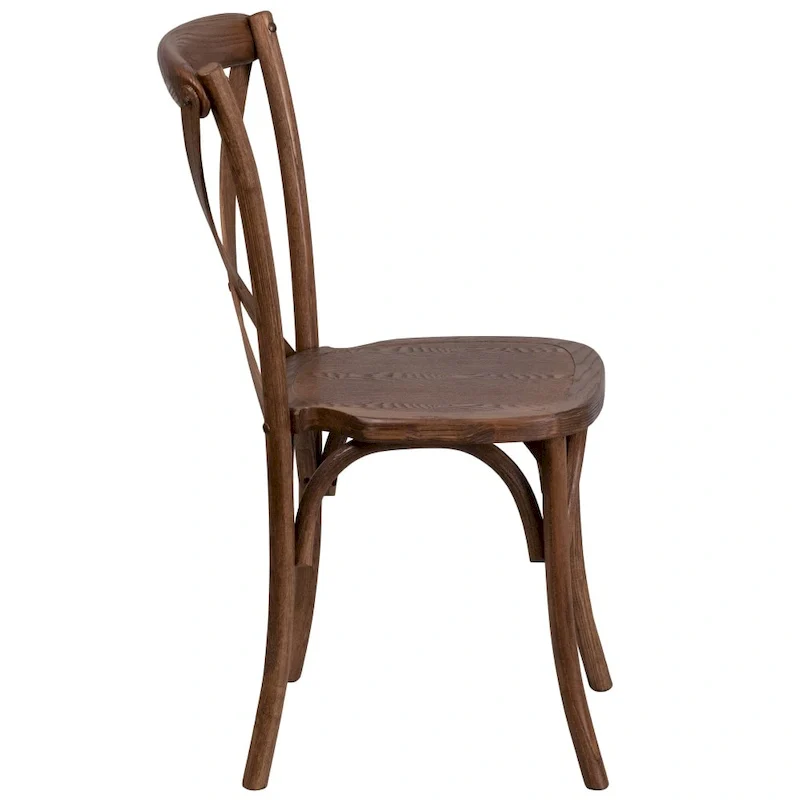 82cf5e58856b7f59a31811fdbb6cccc1cef56a8c38658432369b5d3ab4220565 8' x 40 Rustic Folding Farm Table Set with 10 Cross Back Chairs and Cushions(Antique Rustic)