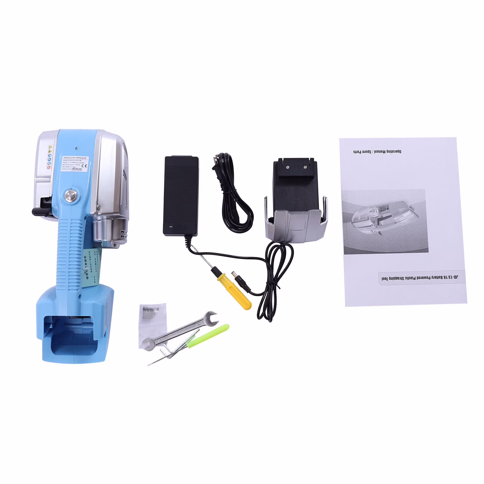 82d45eef39560eb800a5c04873c74ef447ebf97a2bd80dc8c84fc09c8238f085 DENSET Automatic Strapping Machine Strapper Battery Operated Strapping Banding Tool Kit For 1/2-5/8" PP PET Straps