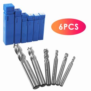 KNACK - 6 Hss Steel End Mill Cutter Shank Drill Bit 1/6