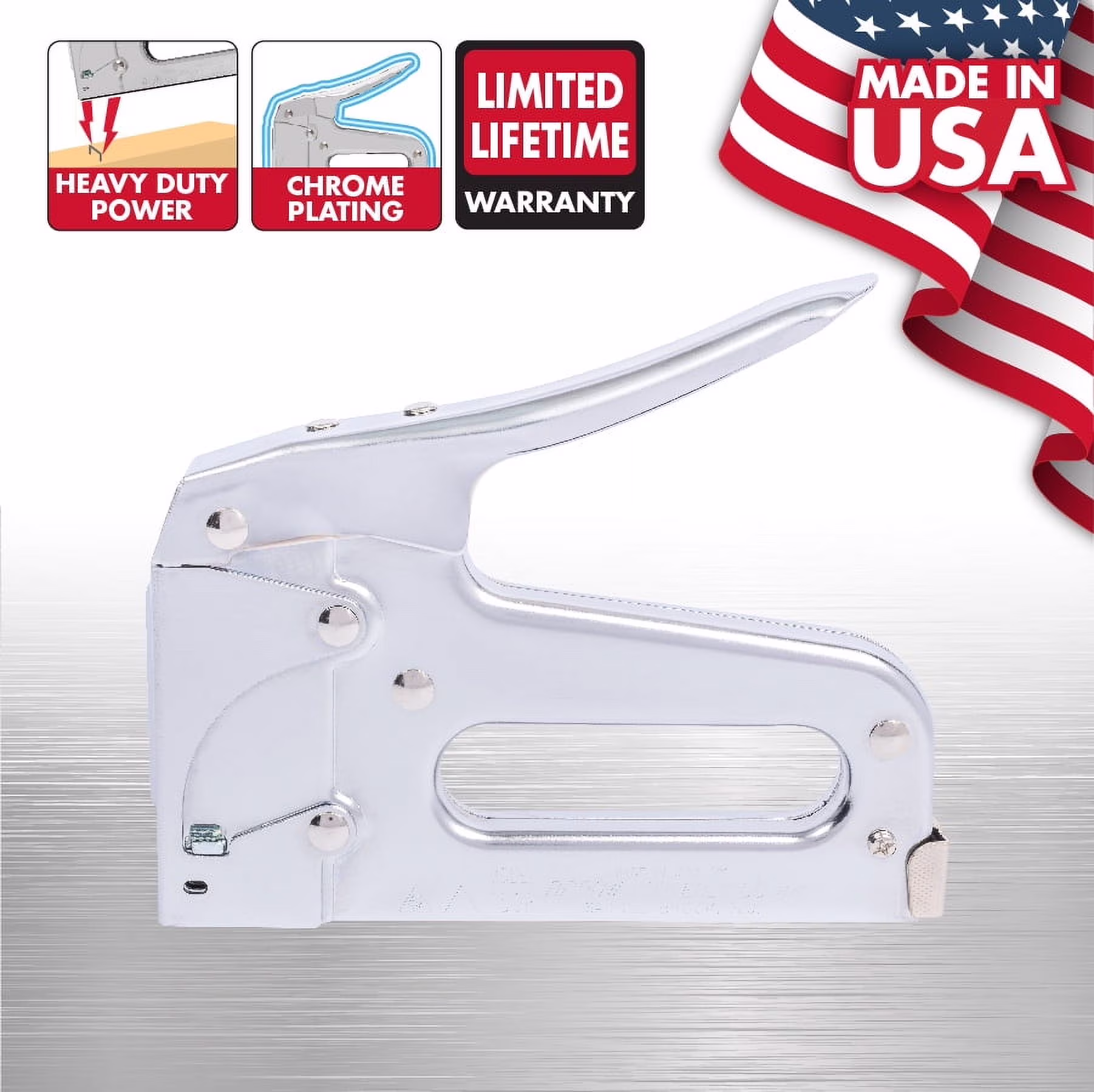 83a65337002aada40396c264da6623ff8486dcd7fddc28ffcae3c44adb41a278 Arrow T50 Heavy Duty Manual Staple Gun for Upholstery, Wood, and Crafts, New