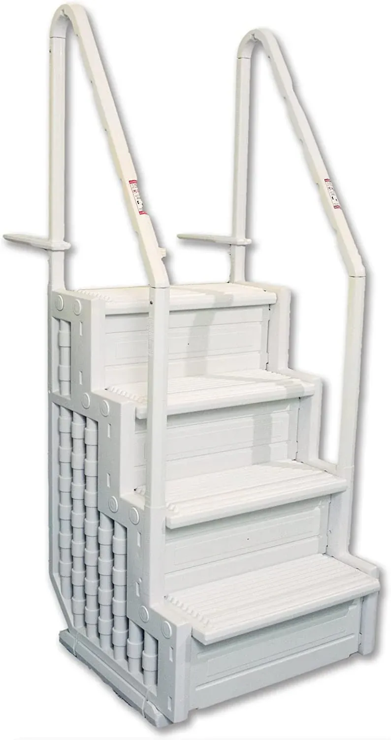 844761acd930aeba82720e77e3137eee813478fc117e195bb64cd25f3fe00579 Easy Pool Step Above Ground Swimming Pool Step to Deck(Step to Deck)