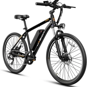Jasion EB5 Electric Bike for Adults with Peak 40 Miles 20MPH Commuting Electric Mountain Bike(Dark/750w Peak)