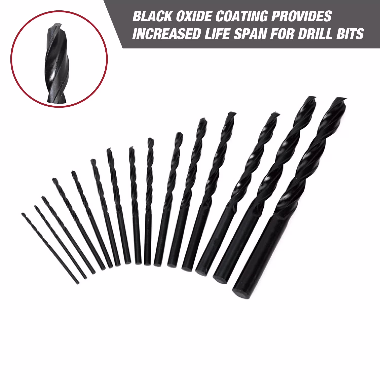85baabd36e8967bd989dbdd70086e43f6fbb527dc8933874e04f0db57f7b50cf Hyper Tough 15-Piece Black Oxide Drill Bit Set in Click Fit Case