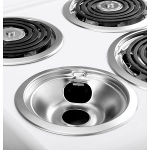 20 in. 4 Burner Element Free-Standing Electric Range in White