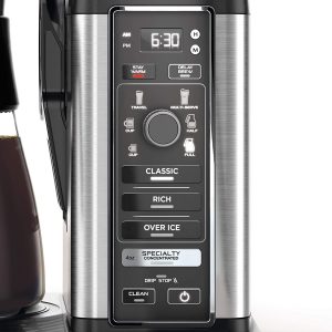 Ninja Specialty Coffee Maker With 50 Oz. Glass Carafe, Black And Stainless Steel Finish