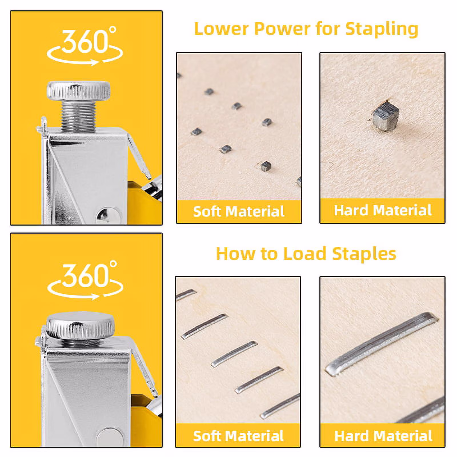 87142e40d1af986312d1a42d8ea87050a6aad47730546c58f7c15b913ee6506d Deli Staple Gun, Heavy Duty Staple Gun, 3 in 1 Manual Nail Gun with 6000 Staples(D, U and T-Type), for Upholstery, Material Repair, Carpentry, Decoration, Furniture, DIY