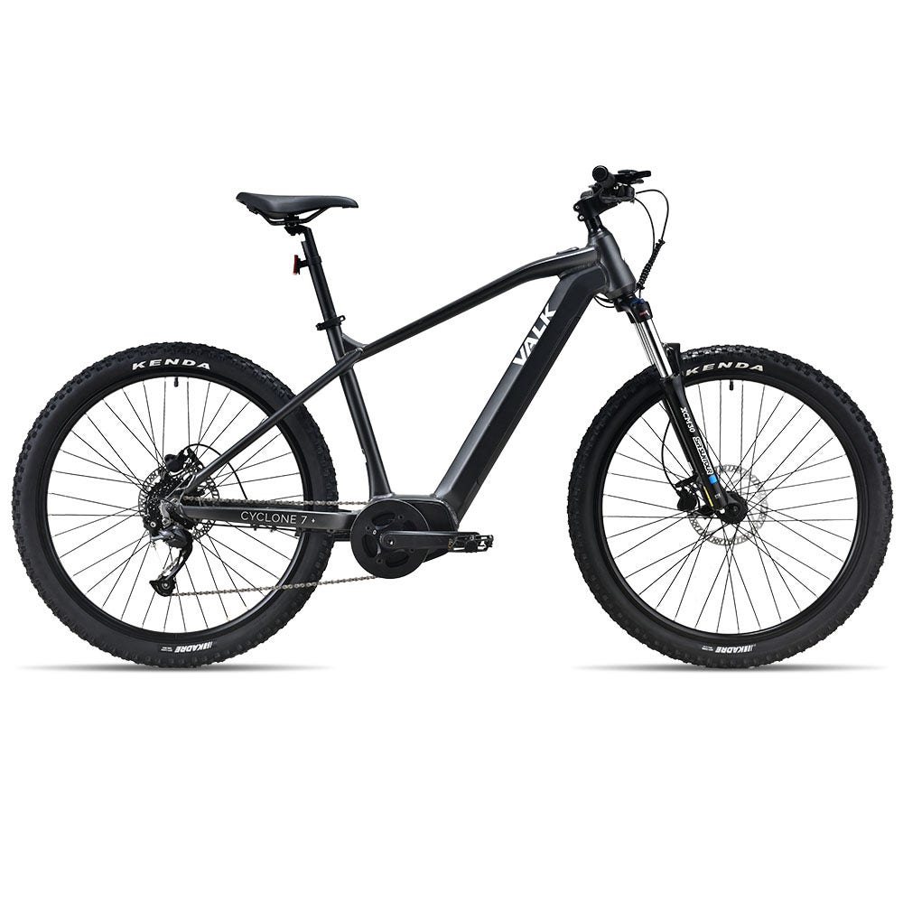 871aee712238085f4267c3b48acac2d00e03d286eded4372f14738e5d2d16f0e VALK Cyclone 7+ Electric Mountain Bike Mid-Drive Hardtail eMTB, Medium Frame Dark Grey(Default Title)