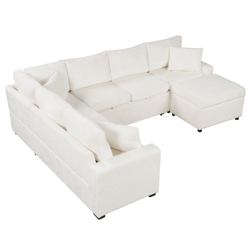 8742a6750cfea0d9eba31b6b6949eb905c016212e164199bd06838245683fe8e Sectional Sofa Pull-out Sofa Bed Sleeper(Grey)